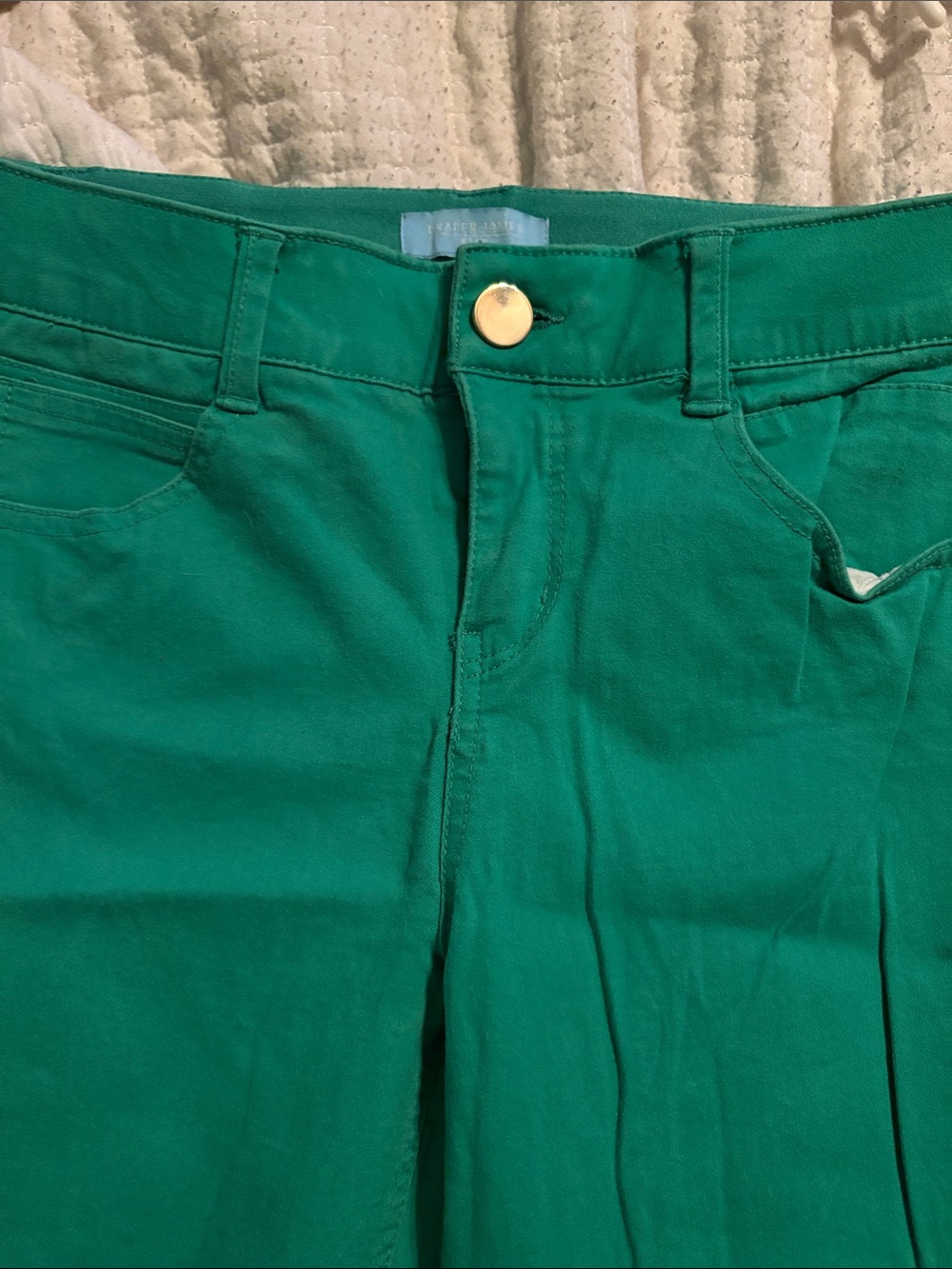 Draper James Emerald Green Skinny Pants